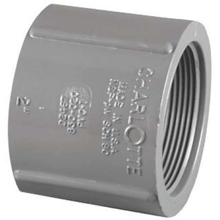 Charlotte Pipe And Foundry Charlotte Pipe Schedule 80 1 in. FPT X 1 in. D FPT PVC Coupling 1 pk PVC 08102 1400